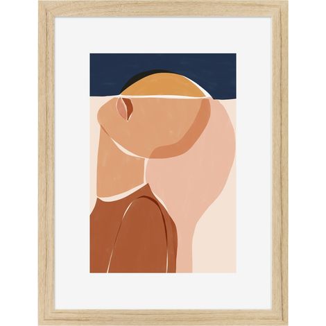 Image encadrée Portrait 30x40 cm recyclable, visuel imprimé sans solvant - fabriqué en France