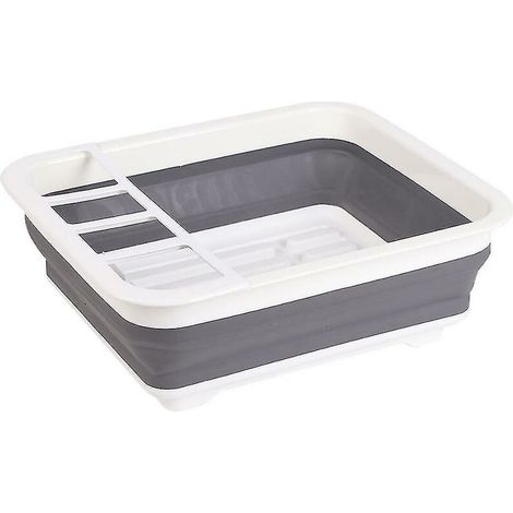 Pliable Dish Rack Cuisine Rangement Portable PliAge Maison TPR Rack Étagère Racks &Supports (1/5)