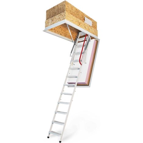 Wippro Passivhaus Dachbodentreppe Klimastair 160 Lukenmaß 120x70cm (1/3)