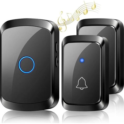 Smart Wireless cloche 60 mélodies 5 volumes de télécommande (1/5)
