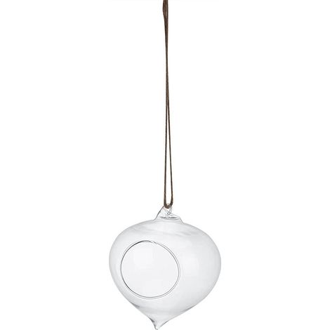 Jardinière Suspendue en Verre, Pot de Plante Suspendu en Forme de Larme, Pots de Plantes à air, Vase de Terrarium pour Bureau, Maison, Jardin (1/5)
