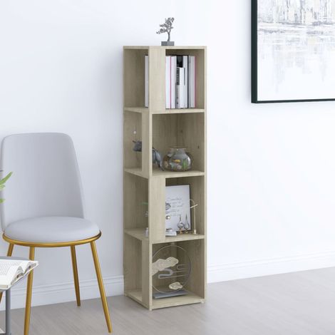 vidaXL Corner Cabinet Sonoma Oak 33x33x132 cm Engineered Wood