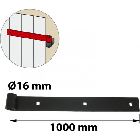 Bisagra de acero prepintado, Al.40 x L.1000 x P.26 mm AFBAT