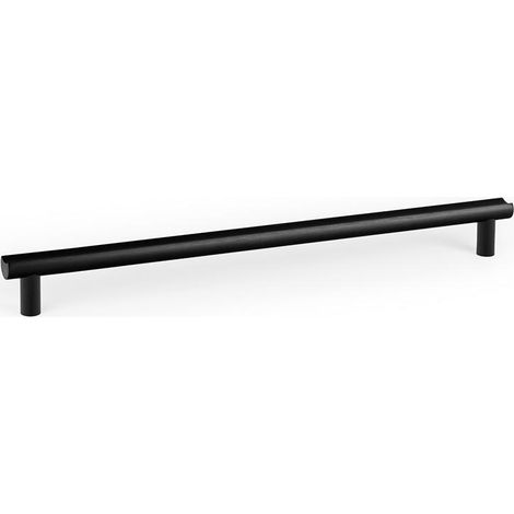tirador moon de aluminio. para muebles. 160 mm / 320 mm - viefe acabado negro cepillad dist. agujero dist. 320mm.