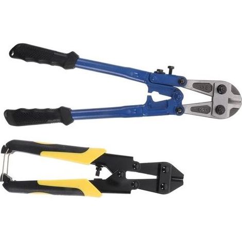 Ensemble de 2 coupe-fils robustes pour rivets, maillons de chaîne, boulons de clôture, dénudeurs de fils, couteau ergonomique en acier (1/5)