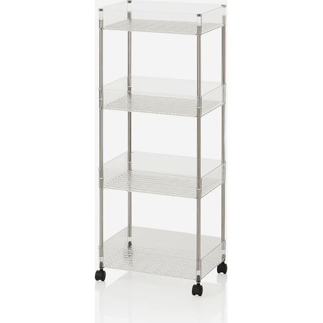 Carrello slim salvaspazio con ruote e 4 ripiani Raul (1/5)