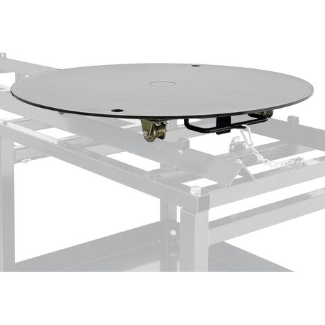 Tavola girevole manuale SOGI TV-GR - per sabbiatrici cabinate - Ø 380 mm - in acciaio verniciato a polveri - colore nero (1/5)