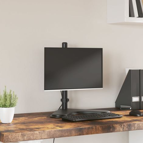 Support de moniteur noir acier VESA 75/100 mm (1/5)