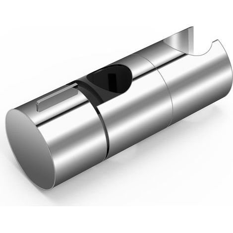 Duschhalterung, 18–25 mm verstellbarer Durchmesser, Handbrausehalterung im Chrom + ABS-Design, einfache Installation, geeignet für Duschstange (1/5)