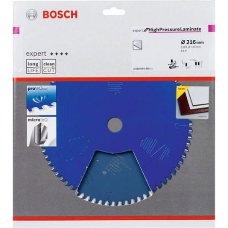 Bosch Expert hoja de sierra circular 216 mm carburo duradero