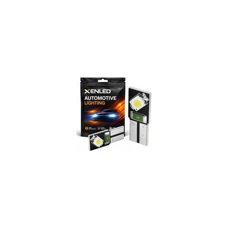 AMPOULE 2 LEDS CANBUS BLANC - T10 W5W - 5500K - Haute puissance - Compatible ODB - L'unité (1/5)