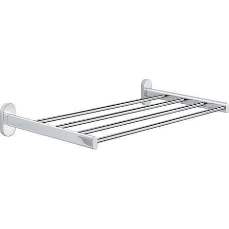 Mensola porta asciugamani da muro in acciaio inox e Cromall 5344 Gedy serie FEBO Cromato (1/2)