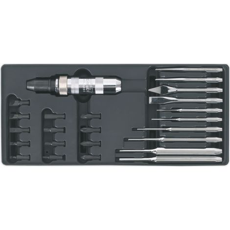Sealey TBT18 Premier Punch & Impact Driver Set with Tool Tray 25pc (1/2)