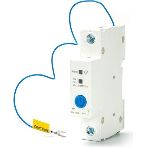 EWeLink APP Control 1P DIN Rail Smart Circuit Breaker - Automatic Shutdown - For Home, Office and Villa (25A) (1/5)
