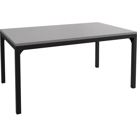 Mesa de centro Oswego 138, Grafito + Negro, 50x60x100cm, Diámetro: 0, Aglomerado laminado, Angular