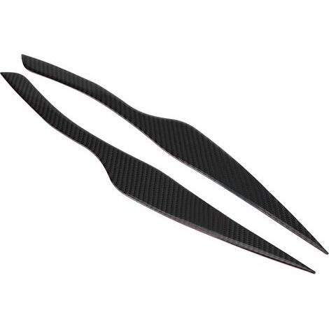 Paire de couvre-sourcils en fibre de carbone pour phares BMW Série 3 E90 E91 2006-2011 (1/5)