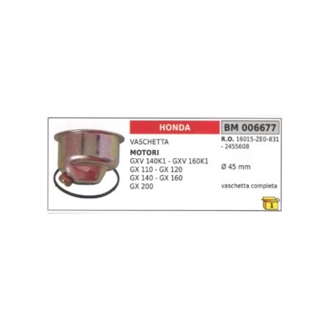 Vaschetta completa motore HONDA rasaerba GXV140K1 GXV110 GXV140 GXV160 Ø 45mm