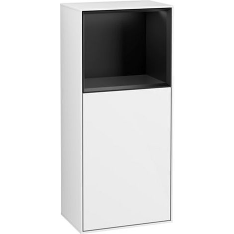 V&B Seitenschrank Finion 41,8x93,6cm, r, Rg ob bla m, glo wh. Lac (1/2)