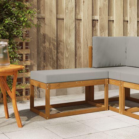 Maison Exclusive - Outdoor Hocker Bank Massivholz Akazie Natur (1/4)