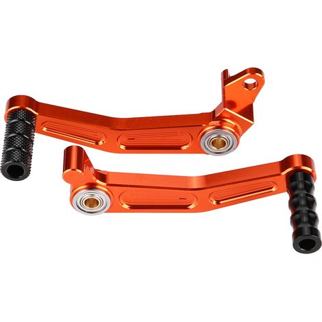 [Pedales] - Pedales originales de aluminio CNC color naranja para KTM SX/SX-F 125/200/390 (2013-2014) - Antideslizantes (1/5)