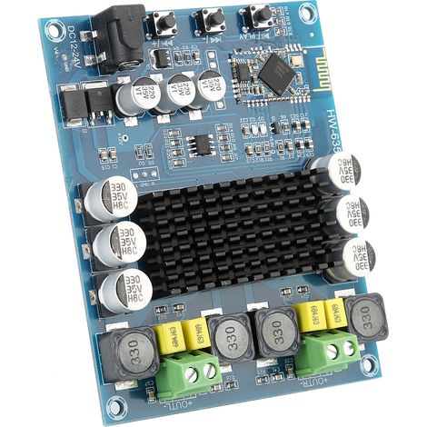 Module de carte amplificateur de puissance audio numérique HW-635 à double canal audio Bluetooth 120 W (1/5)