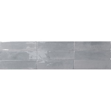 Carrelage Mur grès Cérame brillant ULTRAGLOSS effect Zellige Agadir Piedra 7X28cm (1/2)