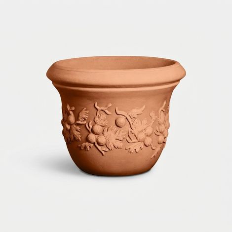 Pot de jardin extérieur en polyéthylène Uva Spina - Rouge (1/2)