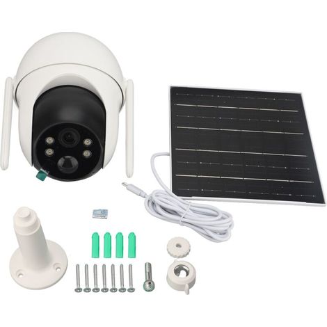 2K 4MP OUTDOOR 360° WiFi Solar Security Camera, Battery Powered Surveillance Panel System with AI Talk Detection (1/3)
