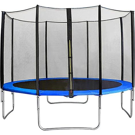 Filet de protection pour trampoline 12FT – Maille PP résistante aux UV – Système de fermeture double sécurité – Installation facile