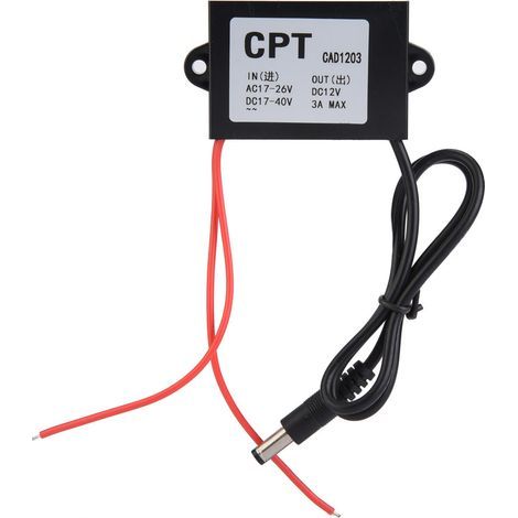 Convertisseur d'alimentation AC-DC 24V vers 12V 3A pour écrans moniteurs (1/5)