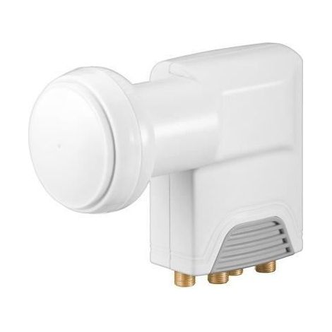 Alpexe® Tête LNB, facteur de bruit 0,1dB, 4 connecteurs plaqués or, étanche contre les intempéries et protégé en cas d'arracheme