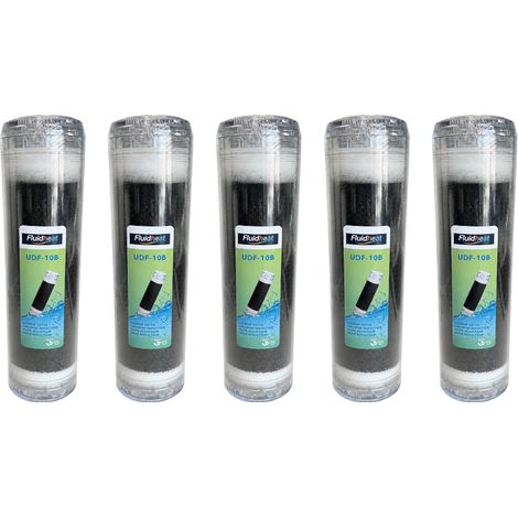 Lot de 5 cartouches charbon actif 10" Fluidheat (1/3)