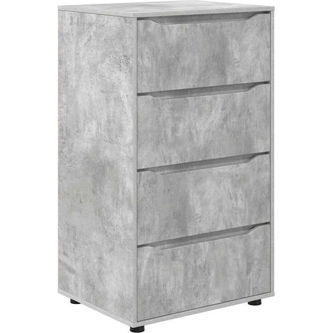 Maison Exclusive - Armadi di Stoccaggio Grigio cemento 60 x 48 x 105 cm