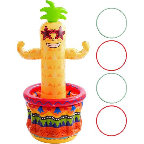 Glacière gonflable portable en forme d'ananas de 122 cm - Décoration fête pour bière , boissons , ba