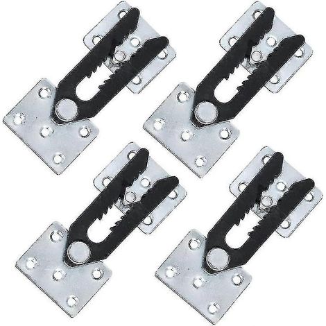 Connecteurs pour canapé d'angle, lot de 4 pièces, en métal, style alligator. (1/5)