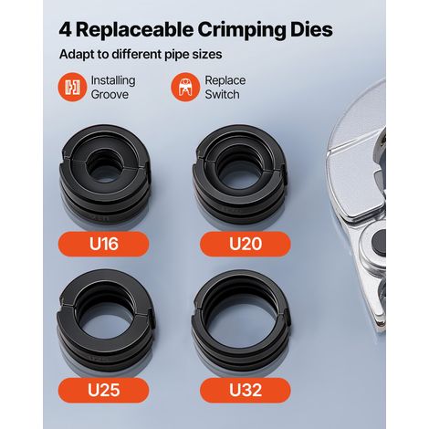 Pince à Sertir Hydraulique Tuyau PEX Aluminium-plastique (1/5)