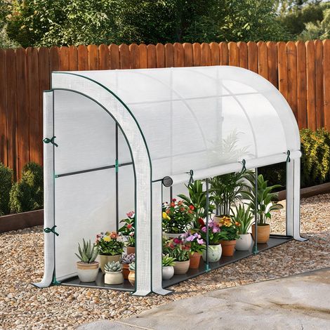Serre de jardin en plastique acier 300 x 80 x 157 cm (1/5)