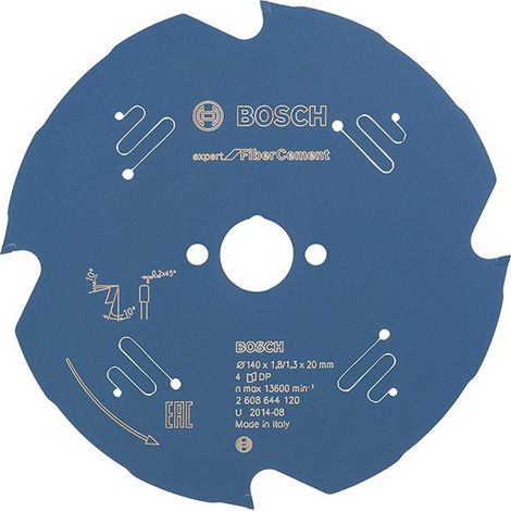 La Lama Per Sega Circulaire.Expert Fc 140X1,8X20Mm Z4 Tf Bosch