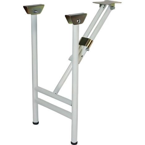 Lot de 2 Pieds de banc pliants coloris Noir - 42,9 x 26,1 x 22,3 cm