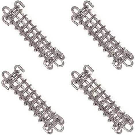 Fixations d'ombrage de Voile Tente Corde Résistante Ressort Trampoline 4 Pièces Acier Inoxydable Accessoires Ressorts pour Le Camping en Plein Air Randonnée Voyage Pique Nique Tente de Pl (1/5)