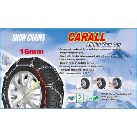Catene Da Neve A Rombo 16mm Per SUV 4X4 Furgone Camper Gruppo 240 (1/2)