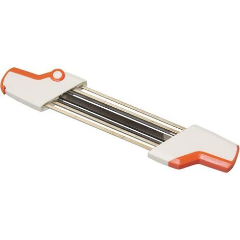 FENOPLASTICAPour aiguiseur de tronçonneuse Stihl compatible avec chaîne de tronçonneuse Stihl 3/8inp, lime facile Stihl 2 en 1 4,0 mm