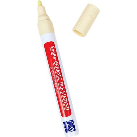 Stylo de remplissage de joints étanche pour carrelage - Accessoire léger pour la restauration des murs et sols carrelés - Beige (1/5)
