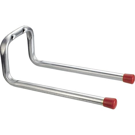 Gancio doppio a parete zincato 98 x 78 x 198 mm.