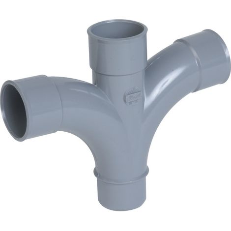 Nicoll – Croix PVC vidange 87'30° – Accessoire pour siphon – Pour installations en espaces confinés – Résistant aux produits chimiques