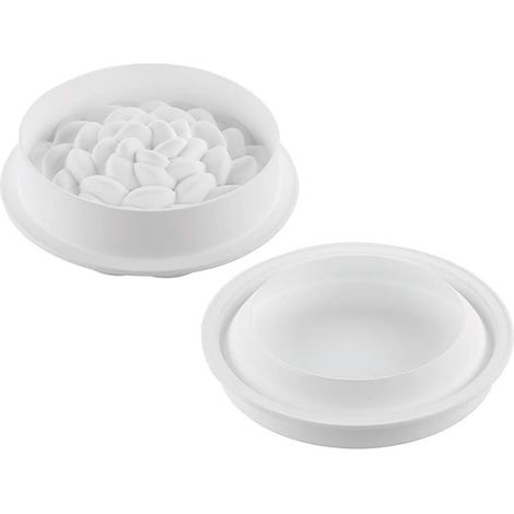 Silikomart kit fleur 1085 set 2 pezzi in silicone cm 16x8 qualità professionale