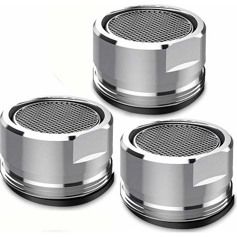 AGE Betterlife Lot de 3 filtres de et, ets diffuseurs de cuisine et de salle de bain 24 mm pièces de rechange de et fileté mâle avec joints (1/5)