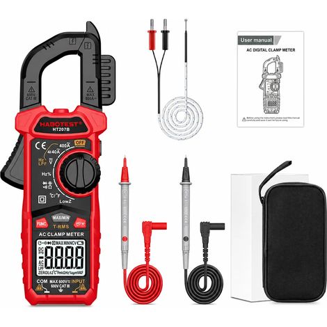 Pince ampèremétrique multimètre 4000 points AC/DC NCV auto (1/5)