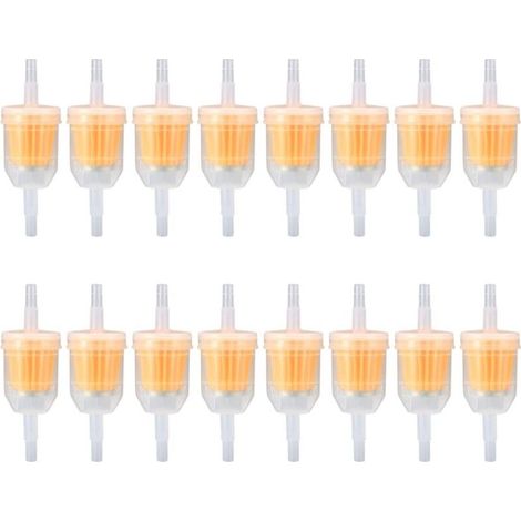 16pcs Inline Fuel Filters, Fuel Filters, Universal Fuel Filter with 6-8mm Filtration Rate for Motorcycles, Scooters, Motorbikes, Generators, Lawnmowers, Cars (1/5)