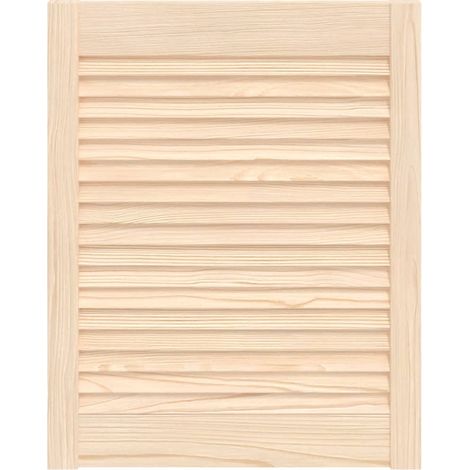 Schranktür Lamellen-Design 61,5x49,4 cm Massivholz Kiefer vidaXL